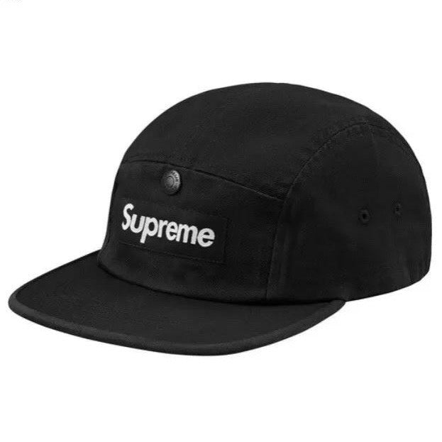 Supreme Snap Button Pocket Camp Cap Black