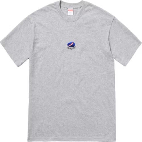 Supreme Bottle Cap Tee Heather Grey