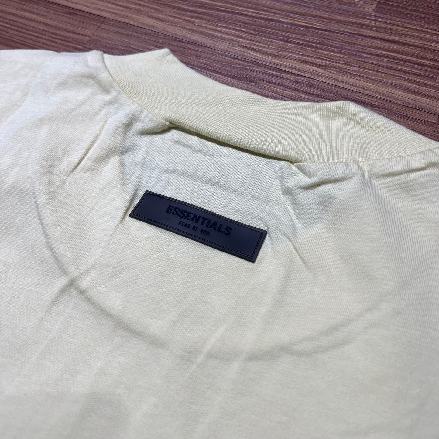 Fear of God FOG Essentials 3D Front Small Logo SS Tee Canary