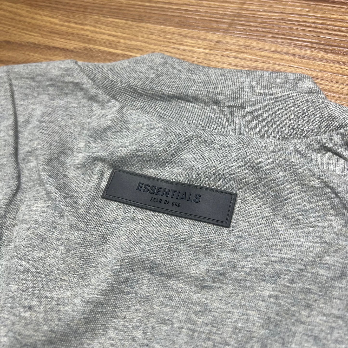 Fear of God FOG Essentials 3D Logo LS Tee Dark Oatmeal 125BT212073F / 125SU224118F