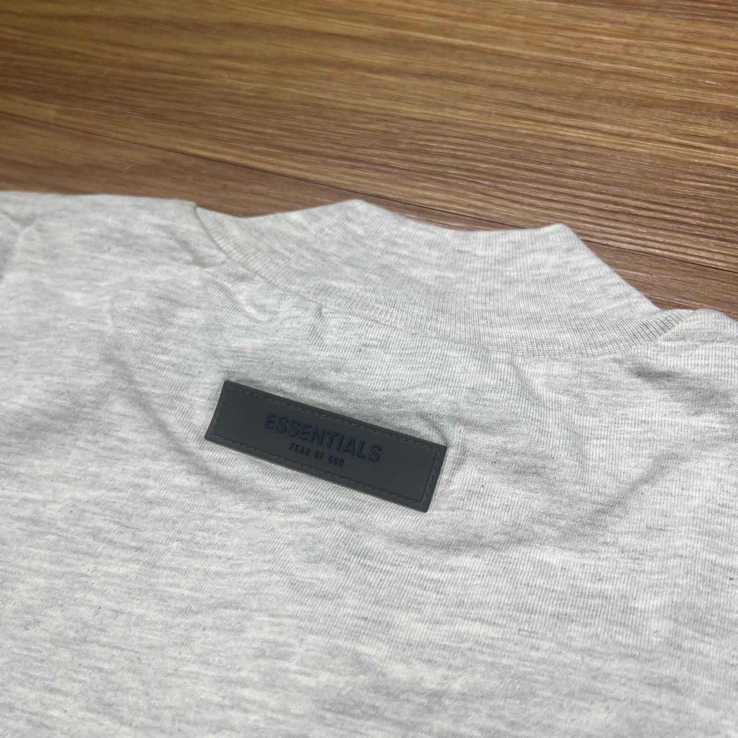 Fear of God FOG Essentials 3D Logo LS Tee Light Oatmeal 125BT212072F / 125SU224117F