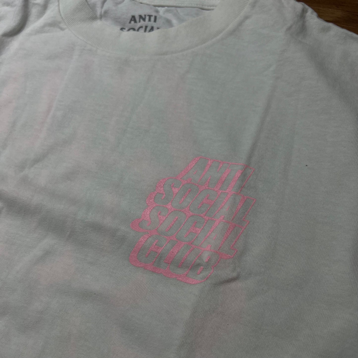 Anti Social Social Club ASSC Blocked Logo Tee Blue White (Made In USA)