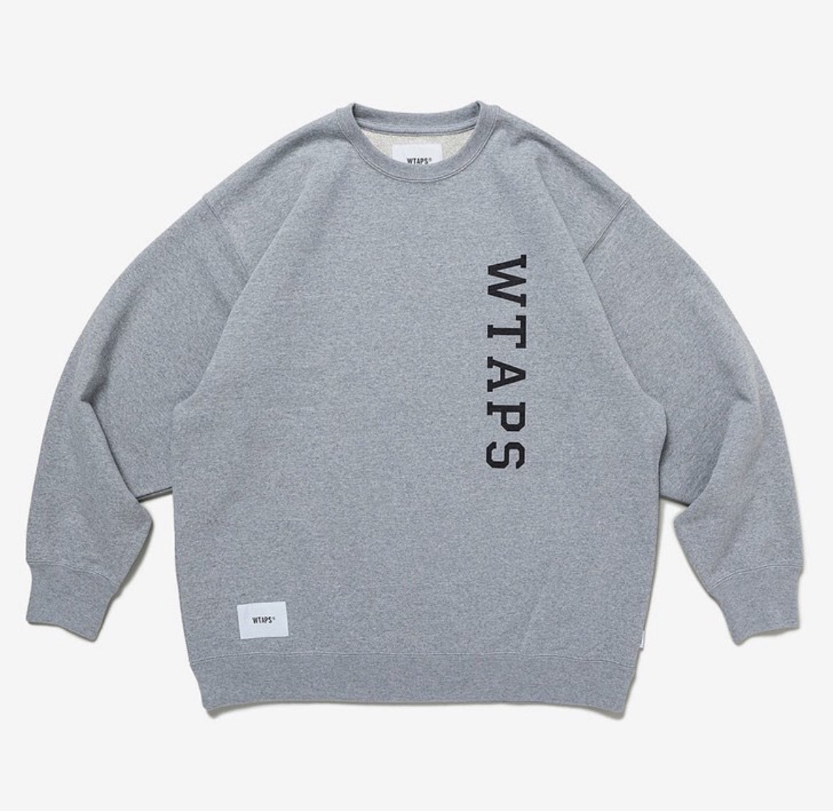 Wtaps Design 01 Sweat Crewneck Grey Navy 231ATDT-CSM02