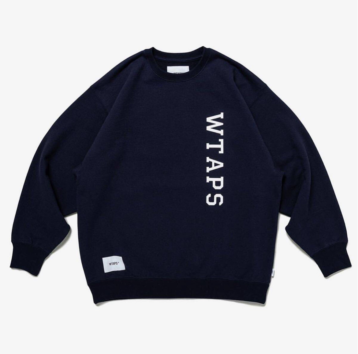 Wtaps Design 01 Sweat Crewneck Grey Navy 231ATDT-CSM02