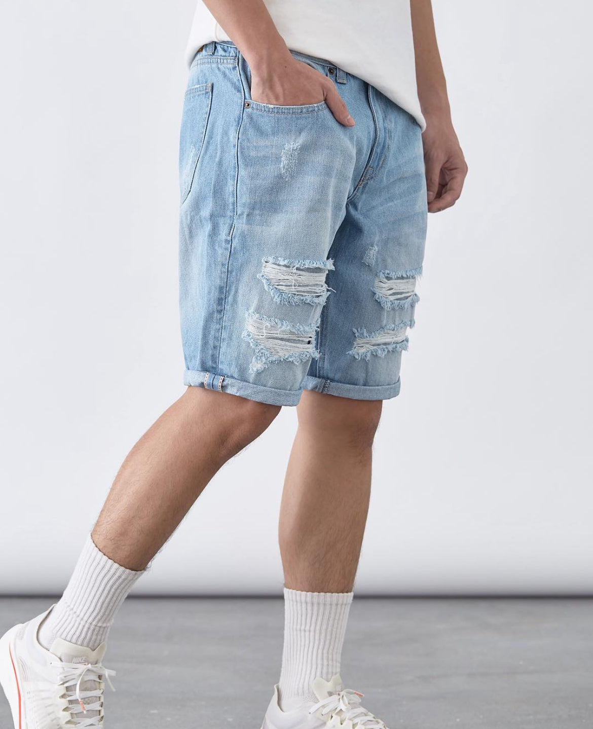 LAKH Supply Magic Patch 2.0 Shorts Light Blue SH-MPLB2