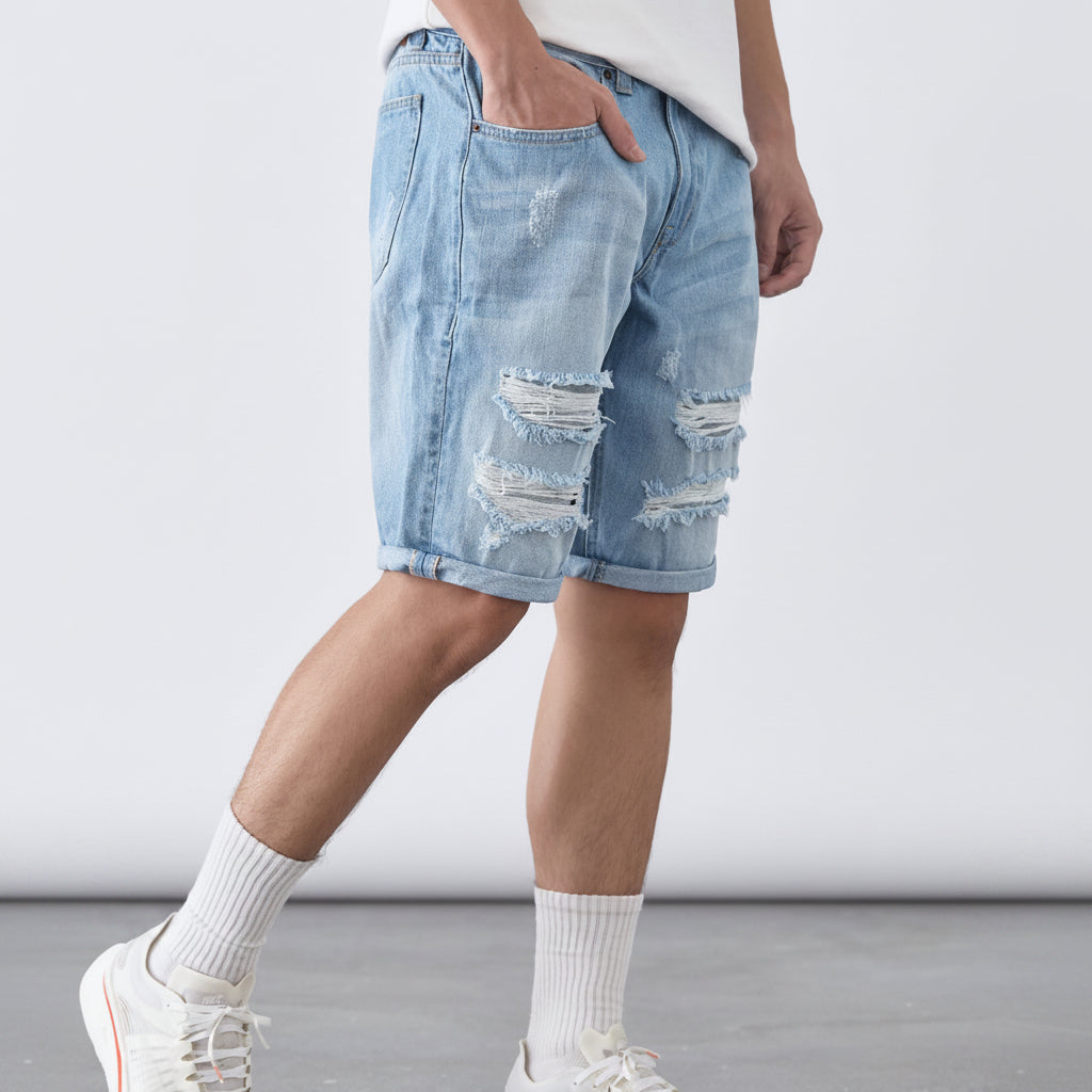 LAKH Supply Magic Patch 2.0 Shorts Light Blue SH-MPLB2