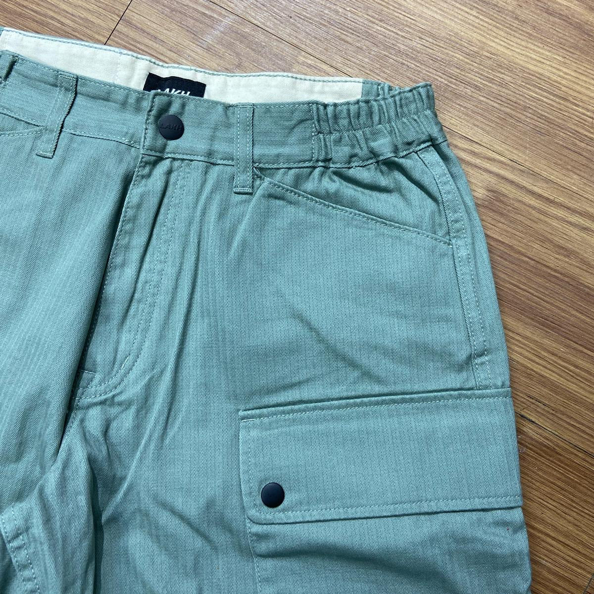 LAKH Supply Herringbone Cargo Shorts Herringbone Olive SH-HBOL 實拍