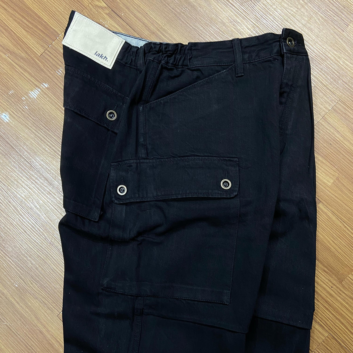 LAKH Supply Wide Cargo Pants Black CPD-BK