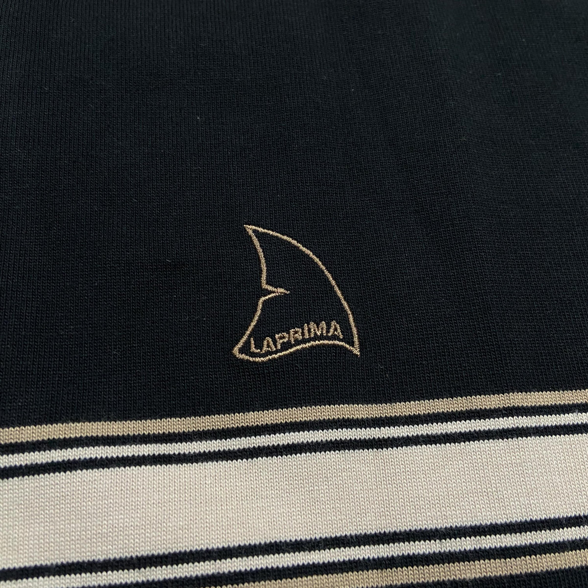 Laprima Stripe Border Tee Black