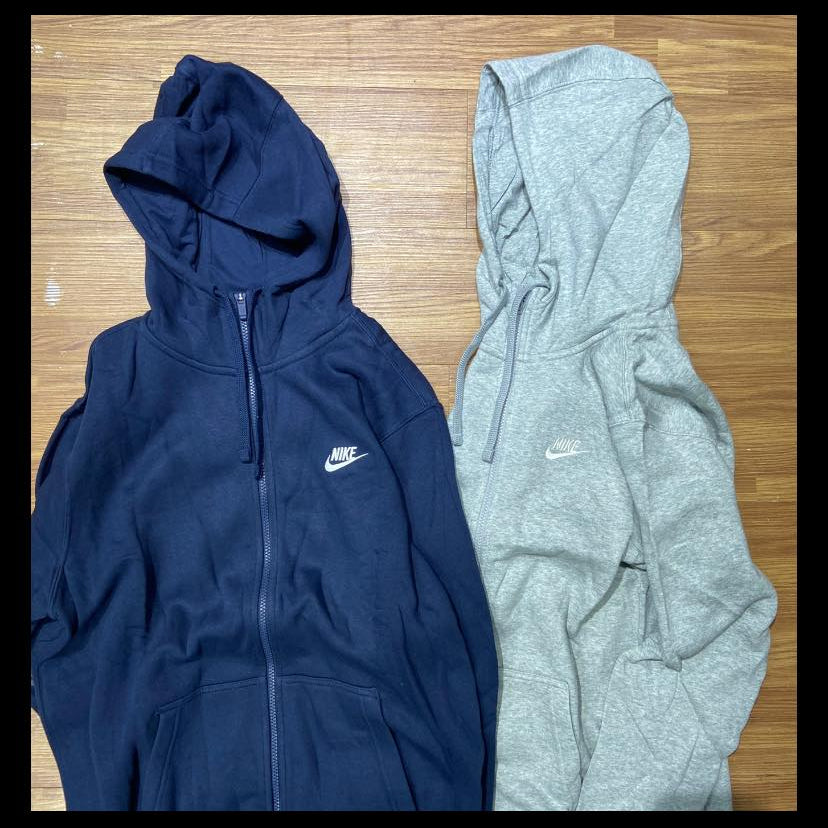 Nike French Club Hooded Full Zip Grey 804389-063