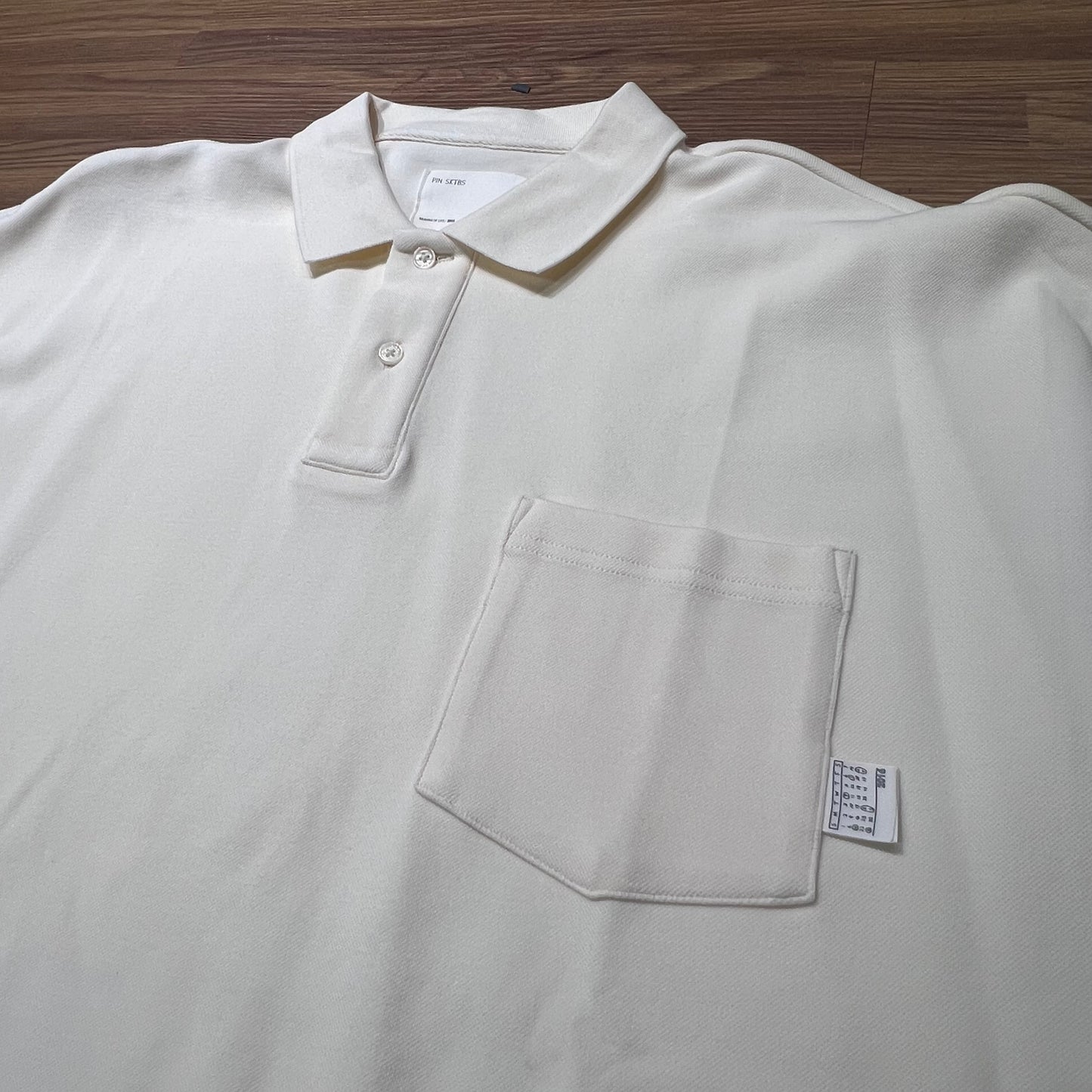 Pin Sktbs 22SS Pocket Polo SS Cream 實拍