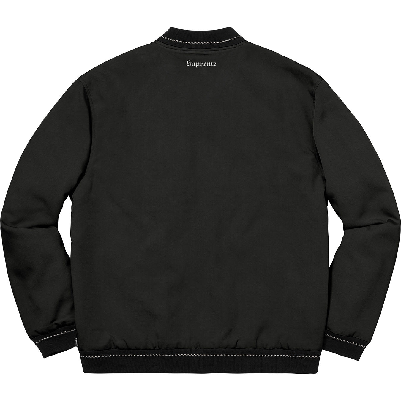 Supreme FW18 Diamond Rayon Bomber Black