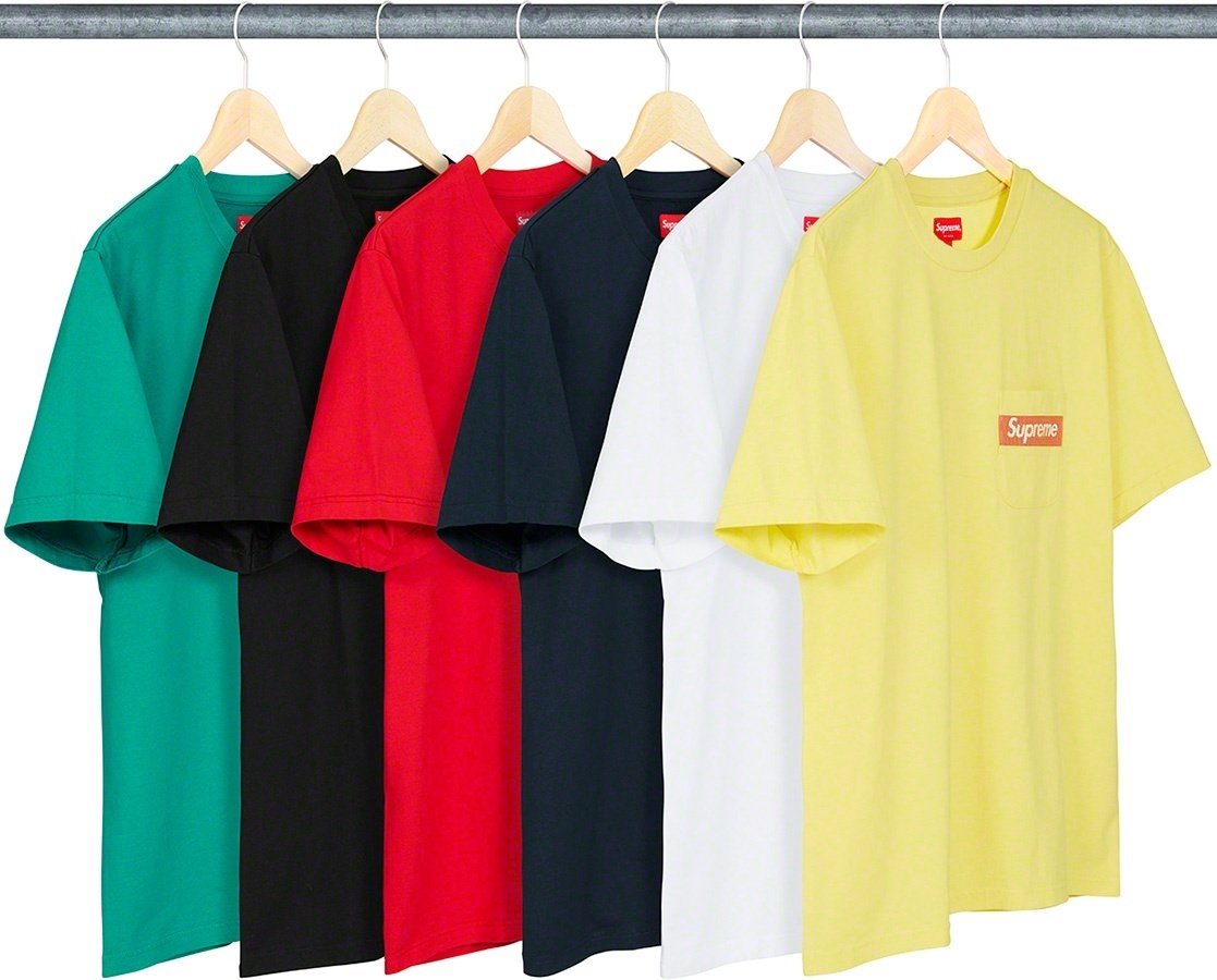Supreme SS19 Mesh Stripe Pocket Tee SS