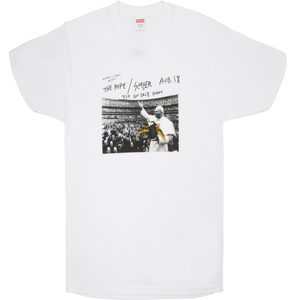 Supreme SS16 Anti Hero Pope Tee White