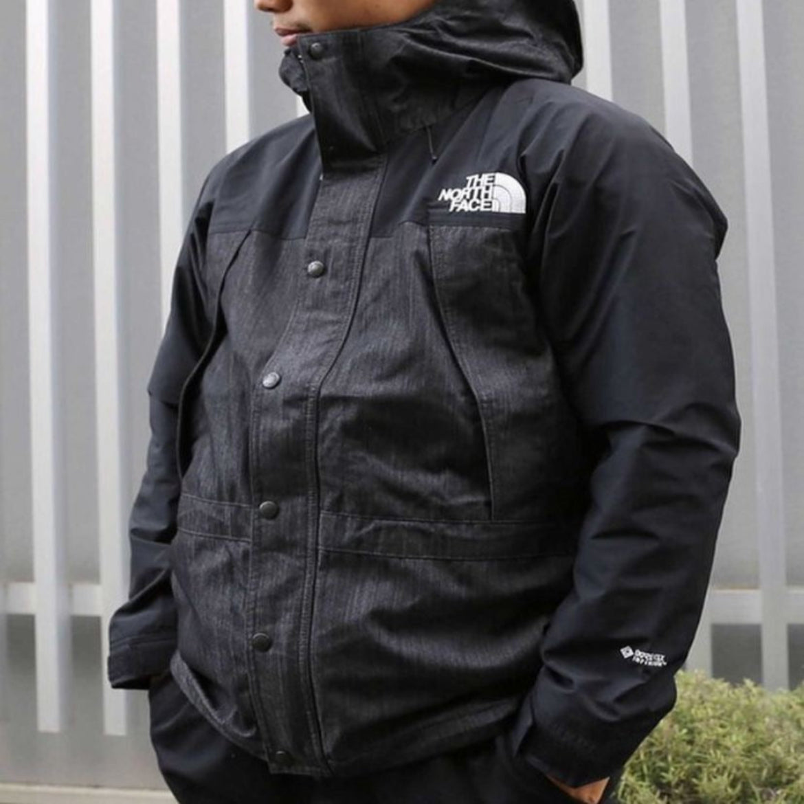 (日版) The North Face TNF Mountain Light Denim Gore-Tex Jacket Black Indigo Blue 日本限定 丹寧 防水防風外套 GTX