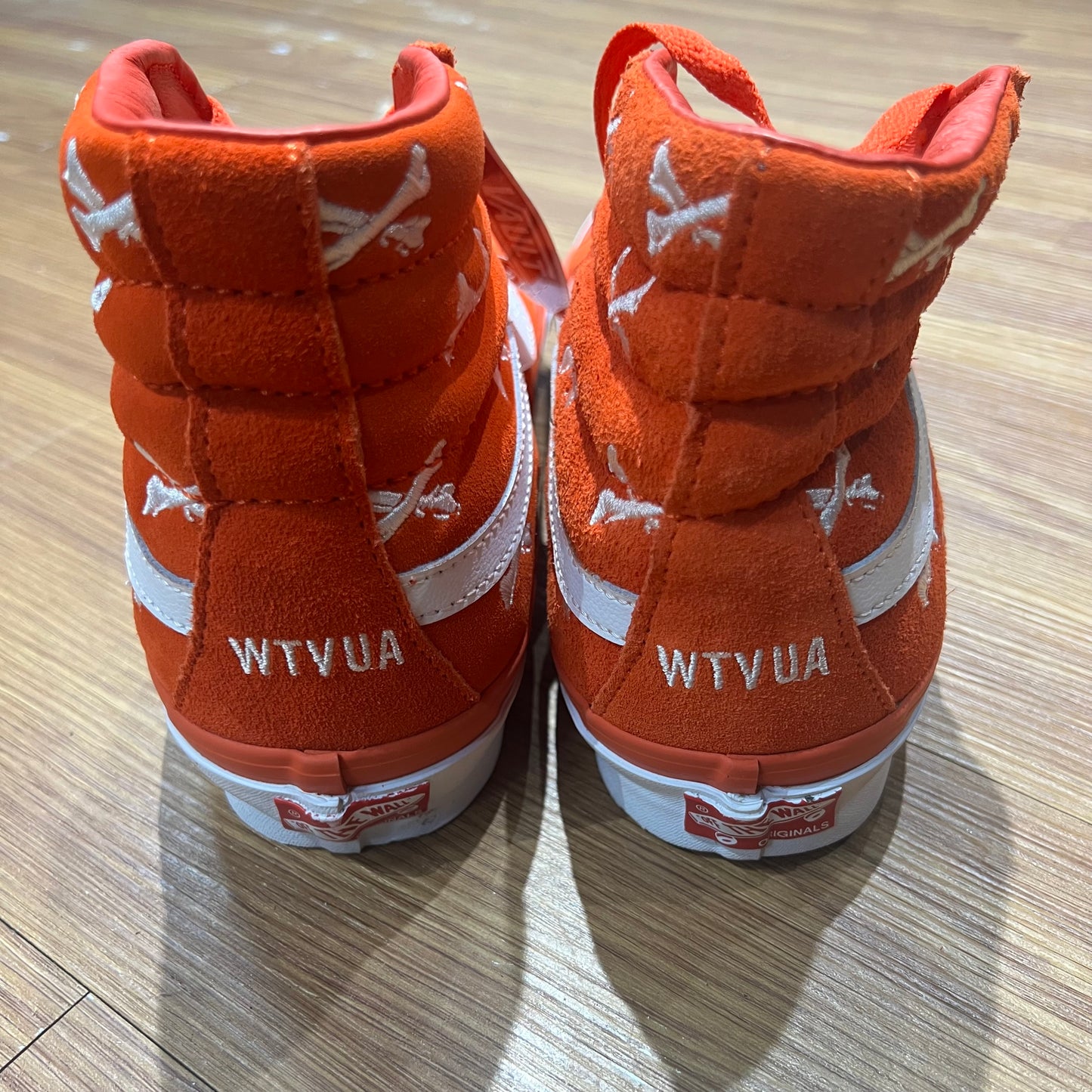 Wtaps x Vans OG SK8 Hi LX Bones/Orange/White VN0A4BVB20Q1 實拍