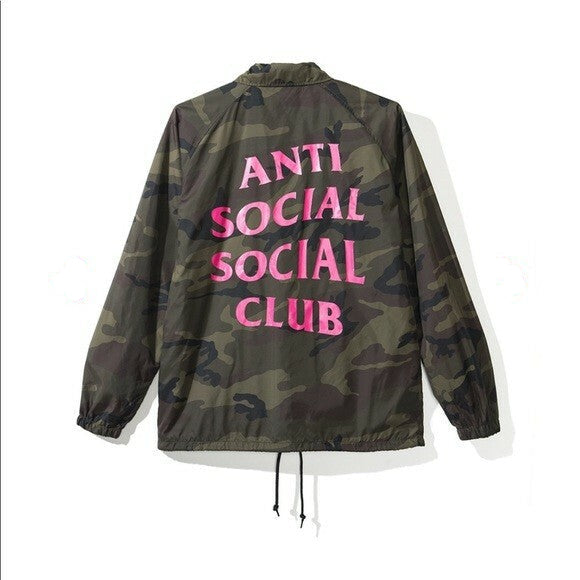 Anti Social Social Club ASSC Blair Witch Camo Coach Jacket
