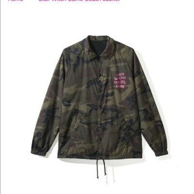 Anti Social Social Club ASSC Blair Witch Camo Coach Jacket