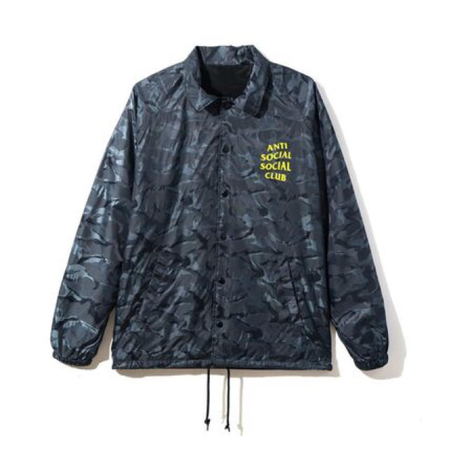 Anti Social Social Club ASSC Risk Coach Jacket Black Camo