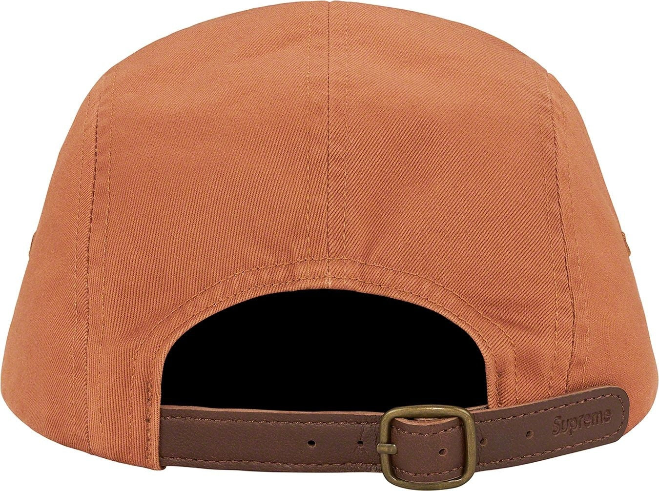 Supreme SS21 Washed Chino Twill Camp Cap Olive (皮扣)