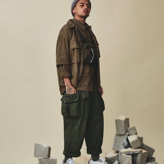 LAKH Supply 10 Pockets Cargo Pants Redline Olive TPC-RLOL