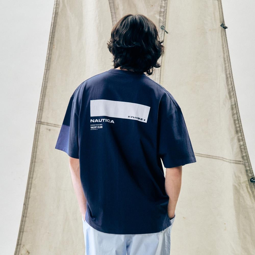 Preorder 預訂 Nautica KR Yacht Club ID Tag Tee SS Navy White