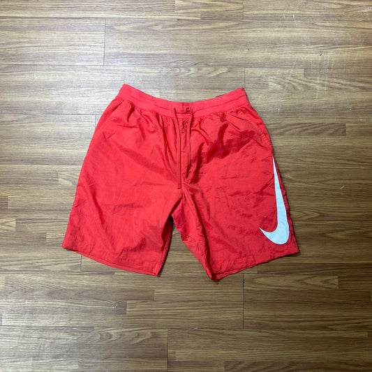 Nike NSW Big Swoosh Logo Hybrid Woven Shorts Red 831866-602