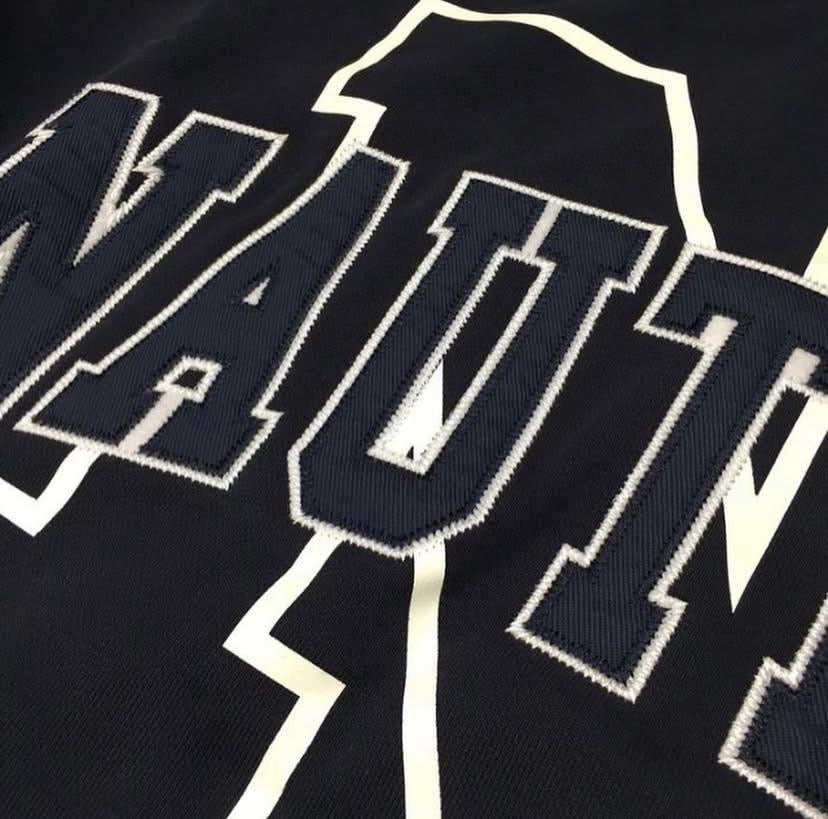 Nautica KR Arch N Logo Sweat Crewneck Ash Grey Navy Heather Grey
