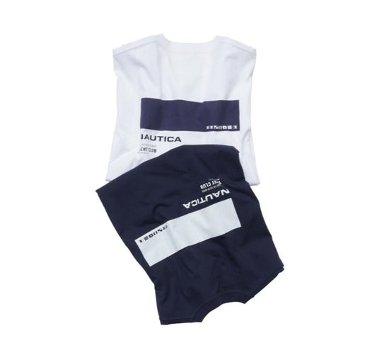 Preorder 預訂 Nautica KR Yacht Club ID Tag Tee SS Navy White