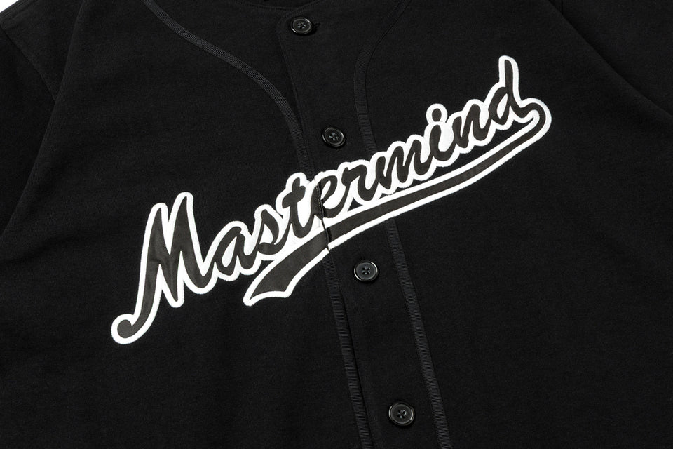 Mastermind Japan MMJ x New Era Heavyweight Cotton Baseball Shirt MMJ Script MJ26C16-SH003