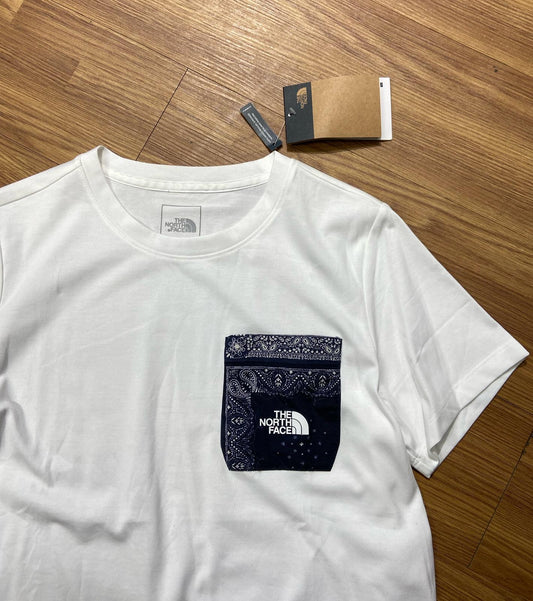 The North Face TNF Flash Dry Bandana 腰果花 Pocket Tee SS White