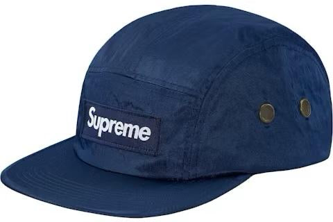Supreme Washed Nylon Camp Cap Navy