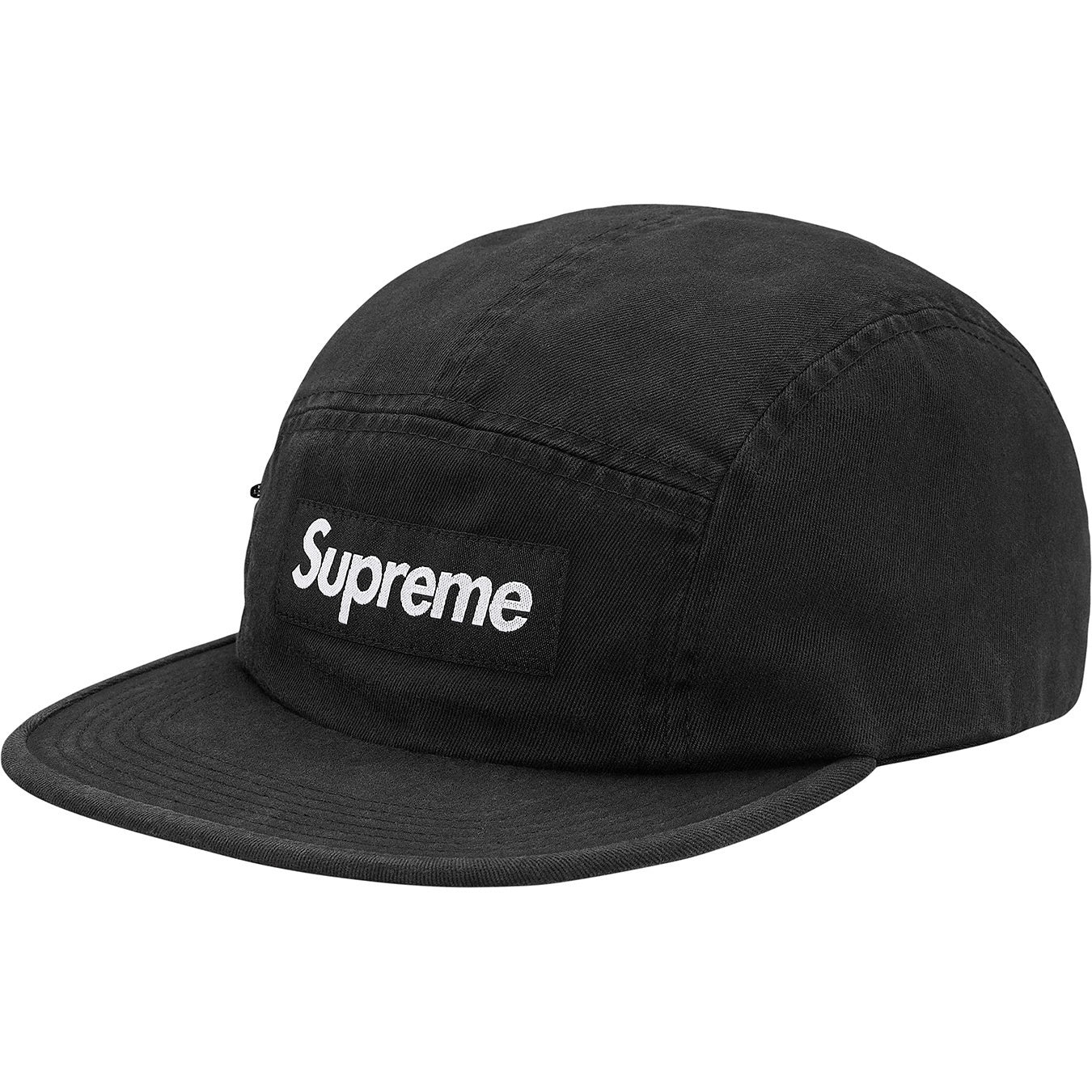 Supreme FW17 Side Zip Camp Cap Black