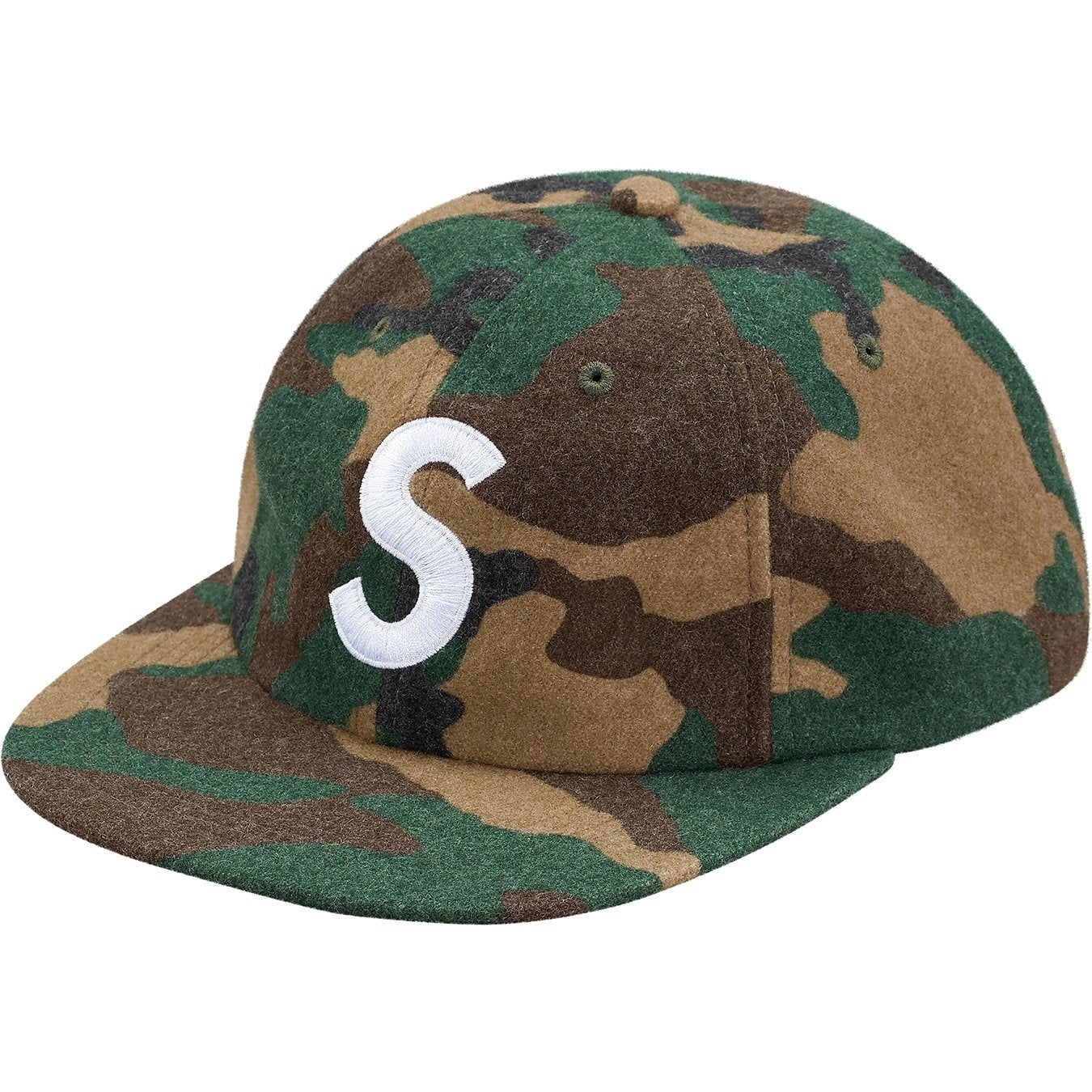 Supreme FW17 Wool S Logo 6-Panel Camo