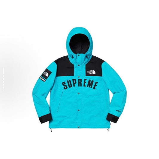 Supreme x The North Face TNF ARC Logo Mountain Parka Jacket Teal Gore-Tex 防風防水沖鋒衣 藍色