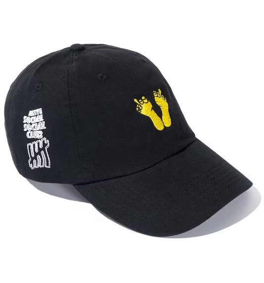Anti Social Social Club ASSC x Undefeated Foot Wired Cap Black
