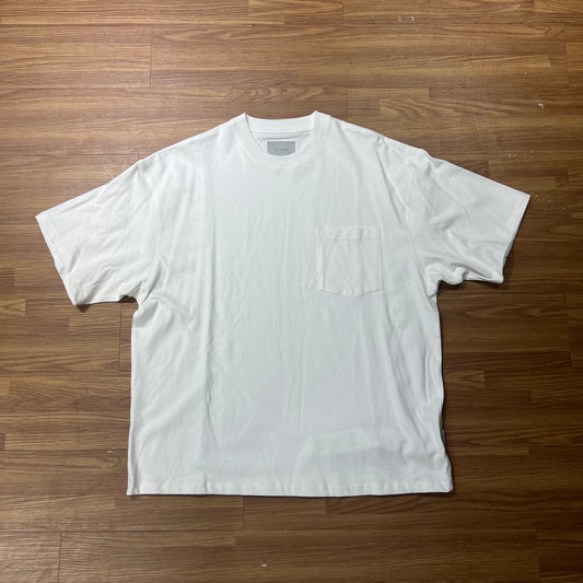 Pin Sktbs 23SS Basic Pocket Tee Grey Khaki White