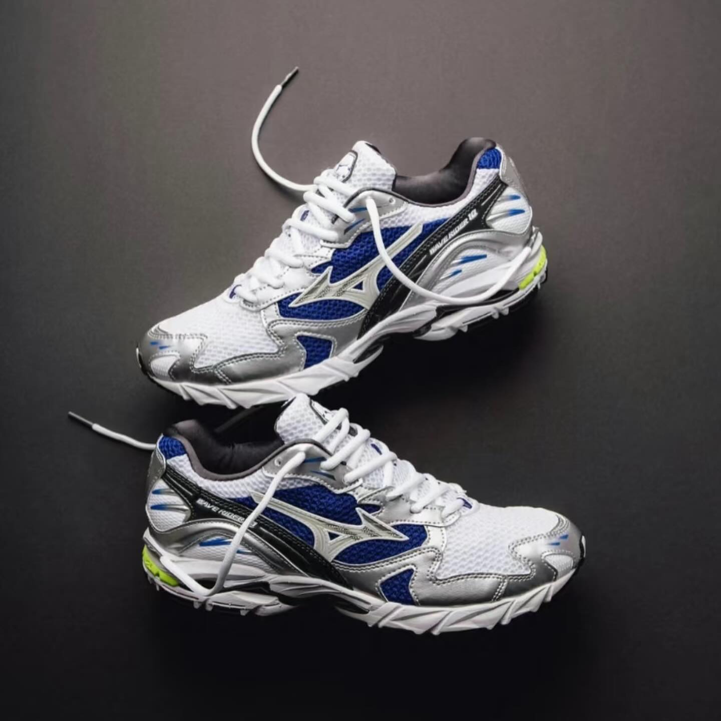 Mizuno Wave Rider 10 White Blue D1GA210406