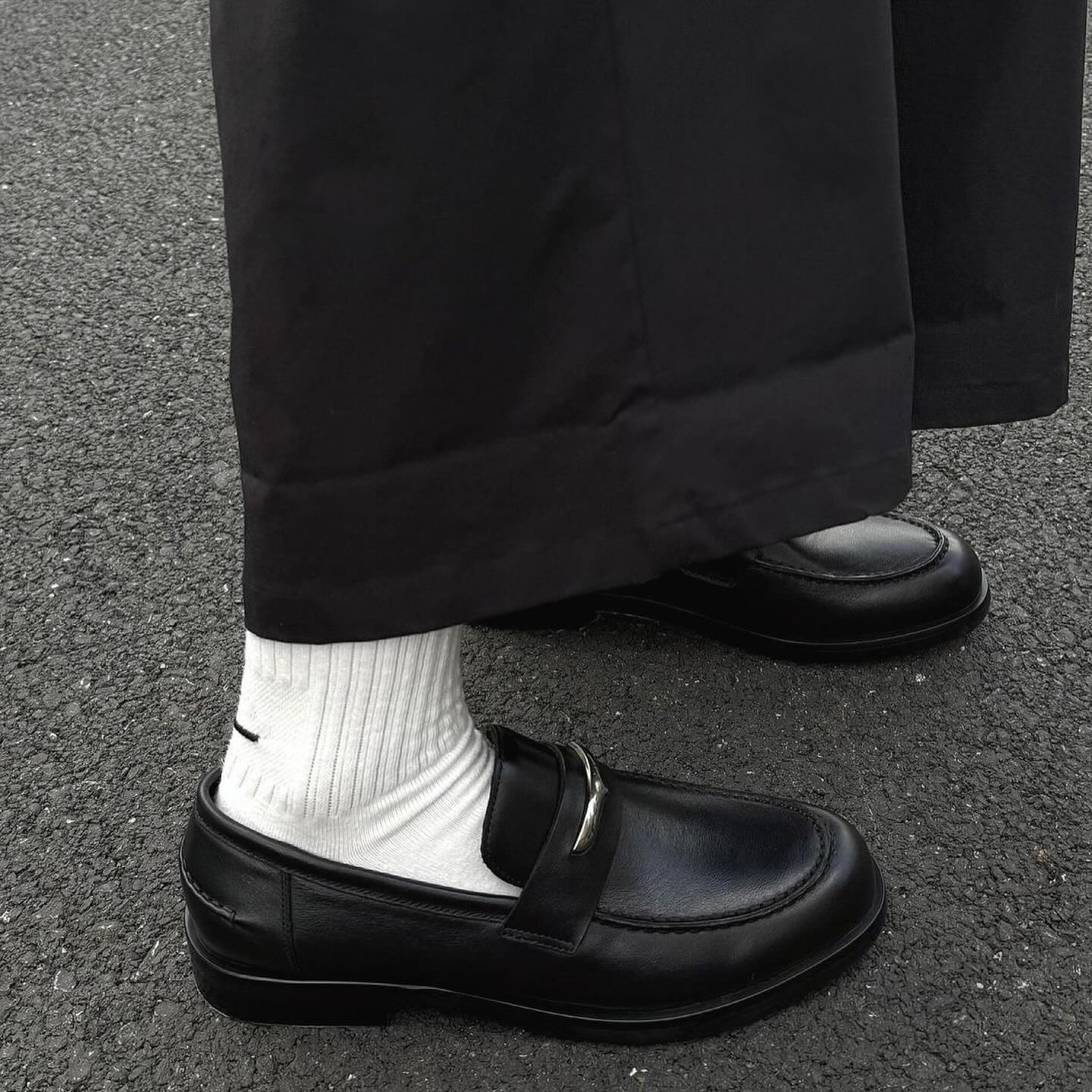 Preorder 預訂 Type 2 Buckle Leather Loafers Black 人造皮革樂福鞋 黑色