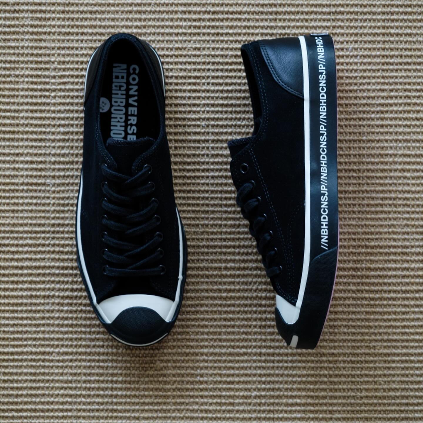 Neighborhood NBHD x Converse Jack Purcell "抵抗" Black 165604C 黑魂