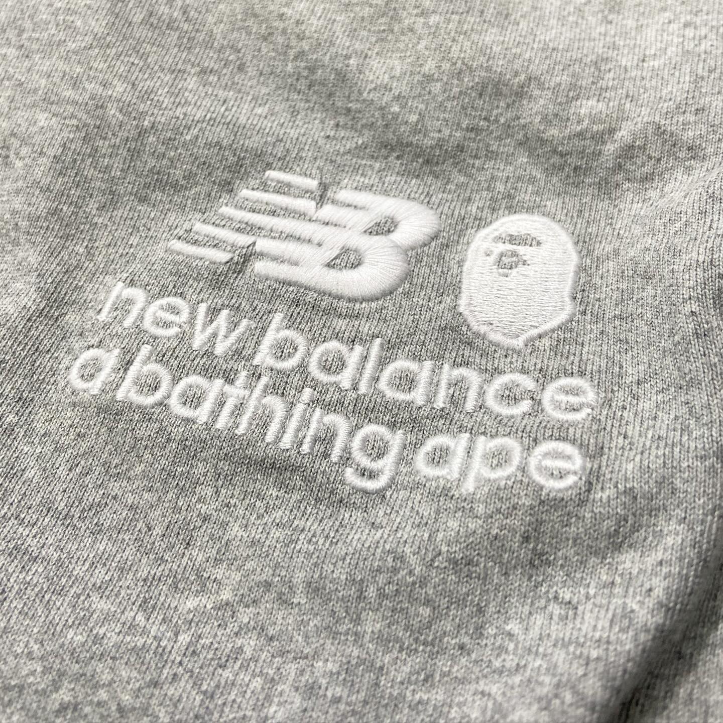 New Balance x A Bathing Ape BAPE Head Logo Tee Grey