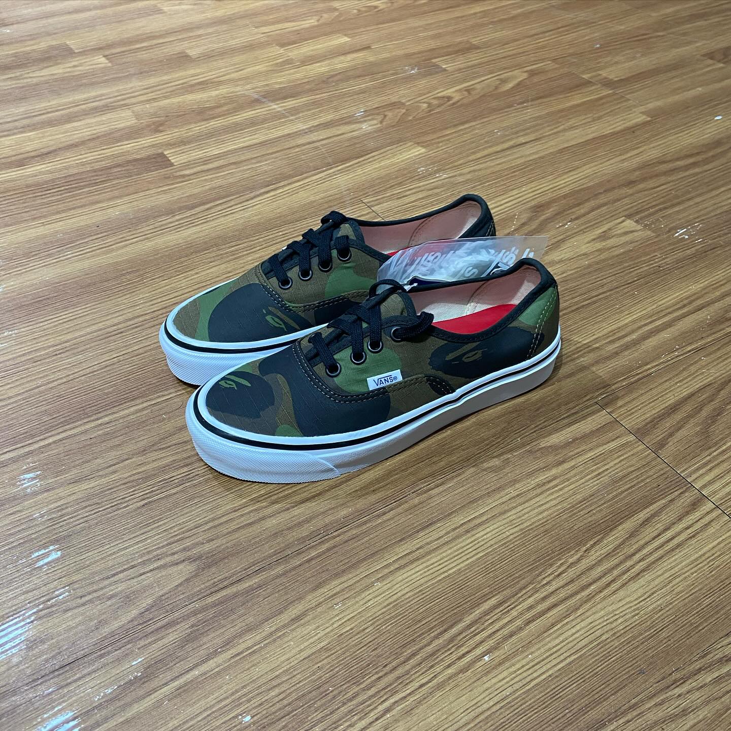 A Bathing Ape BAPE x Vans Authentic 44 DX “Green Camo” VN0A38EN7BC 綠迷彩