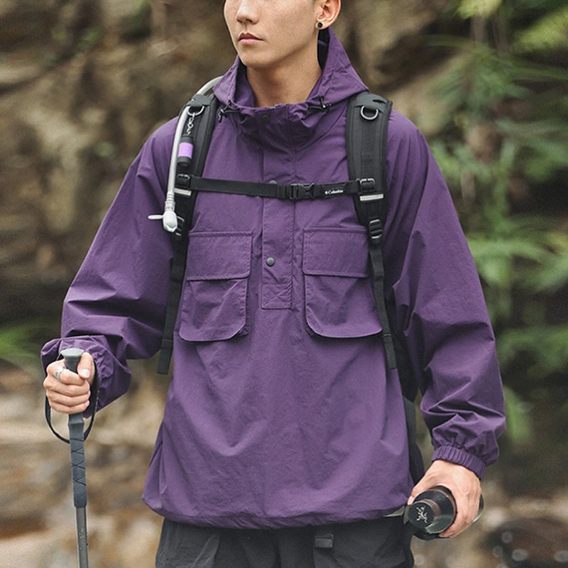OutWild Waterproof Pullover Windbreaker 防潑水過頭笠外套