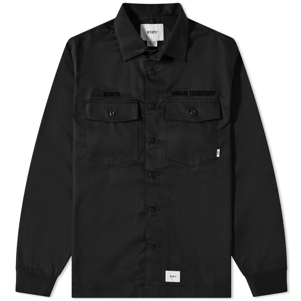 Wtaps BUDS Shirt LS Black 221BRDT-SHM02