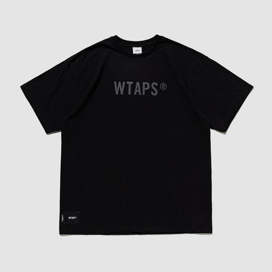 Wtaps Sign SS Tee / Cotton Black 231ATDT-STM10S