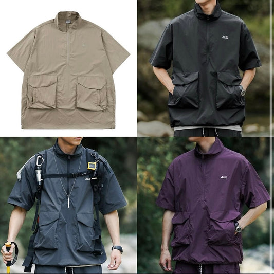 Preorder 預訂 OutWild Half Zip Waterproof Top SS Black Beige Grey Purple 防潑水 黑色 卡其 灰色 紫色