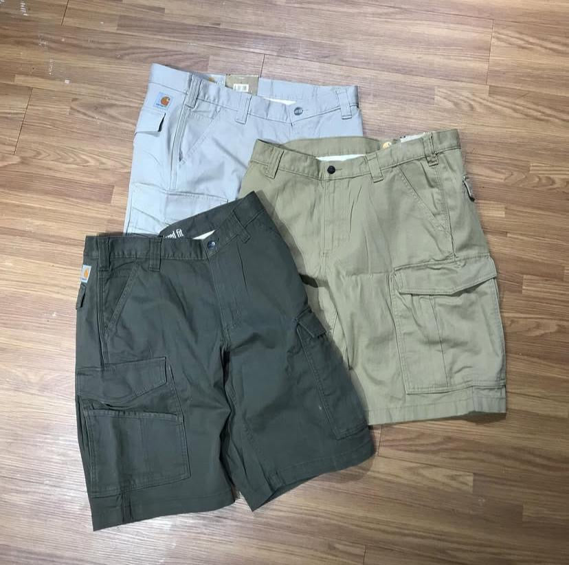 Carhartt Rugged Flex Rigby Cargo Shorts Black Dark Khaki Shadow Tan Tarmac 103542