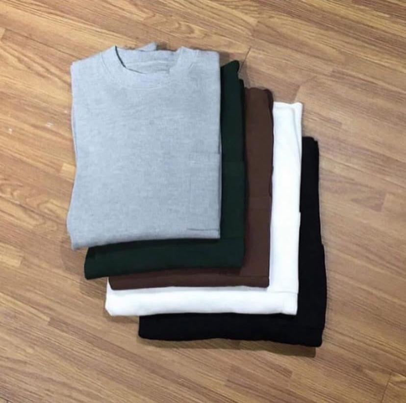 NORLN NR Waffle Pocket Tee LS Black Brown Dark Green Grey White