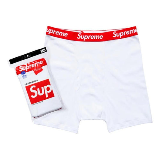 Supreme Hanes®️ Boxer Briefs Black White