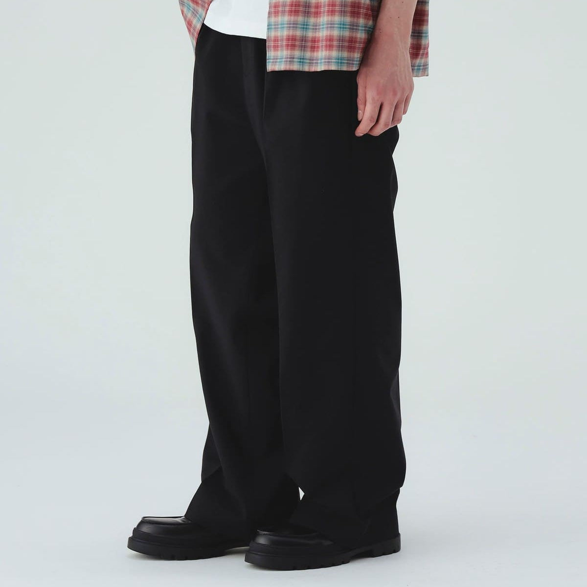 Beams Heart JP Volume Sole Coin Loafers Black Suede / Black Smooth